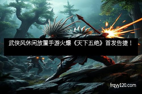 武侠风休闲放置手游火爆《天下五绝》首发告捷!